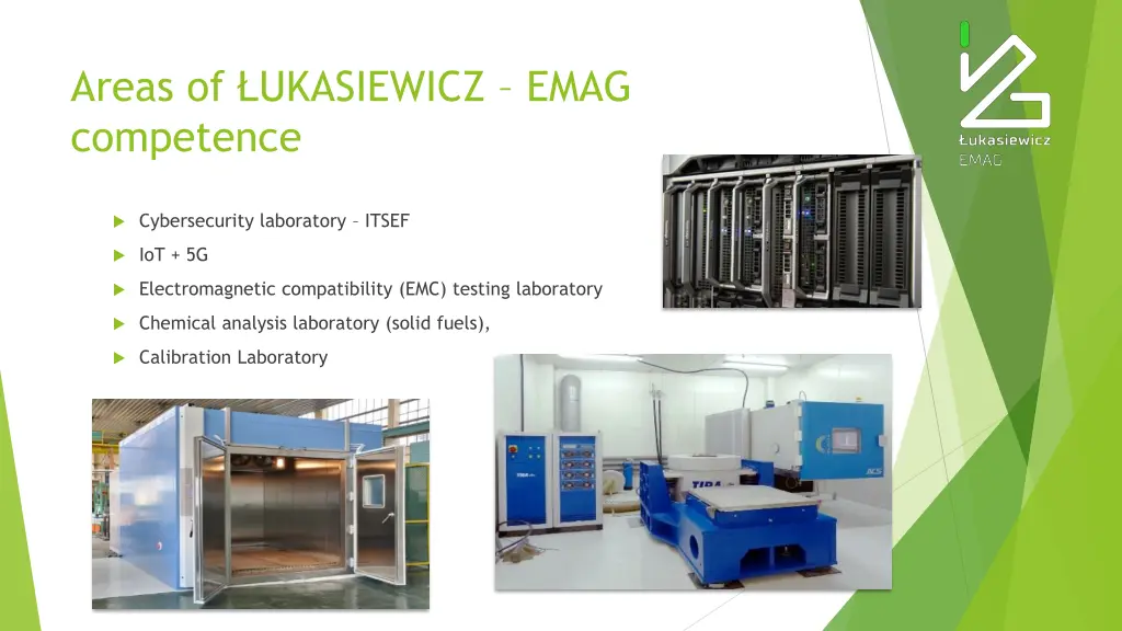 areas of ukasiewicz emag competence