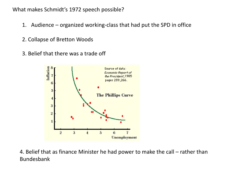 what makes schmidt s 1972 speech possible