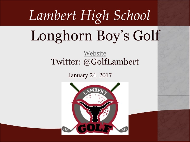 lambert high school longhorn boy s golf