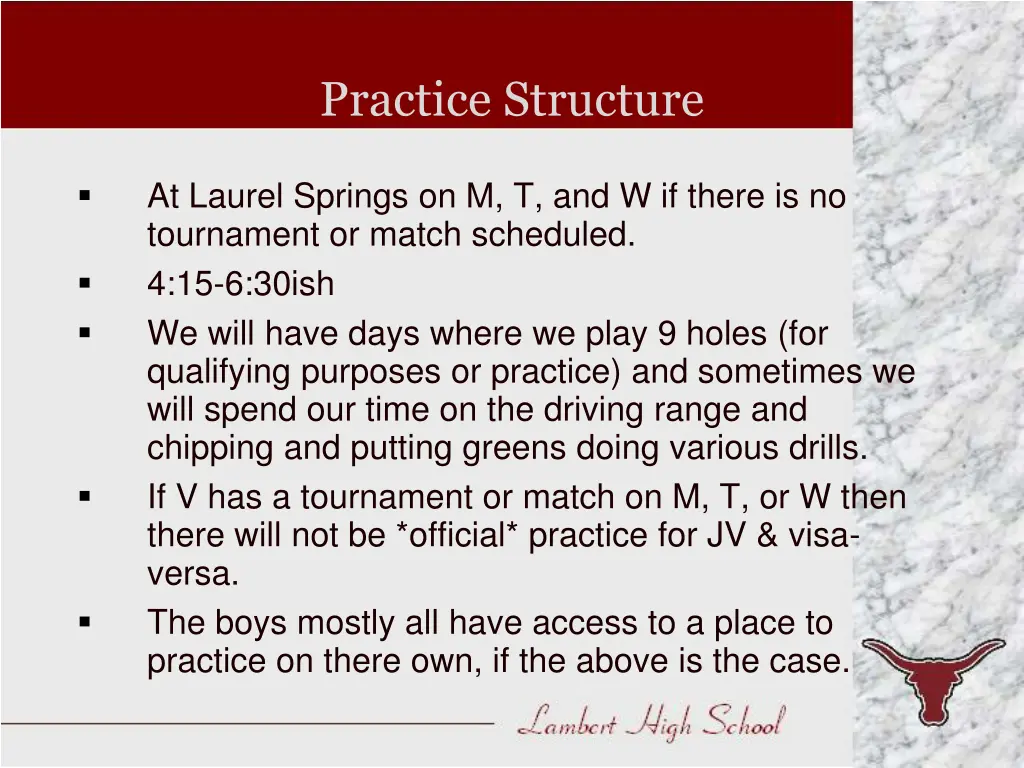 practice structure