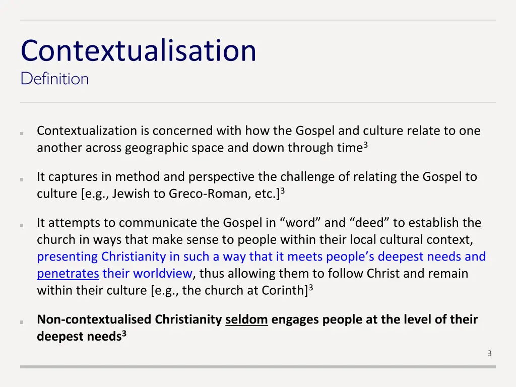 contextualisation definition