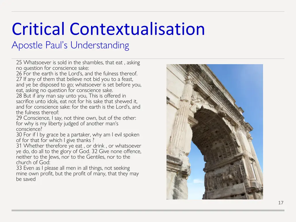 critical contextualisation apostle paul 1