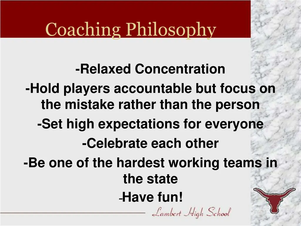 coaching philosophy