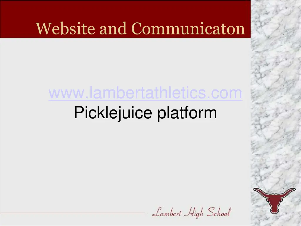 website and communicaton