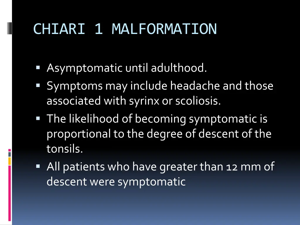 chiari 1 malformation