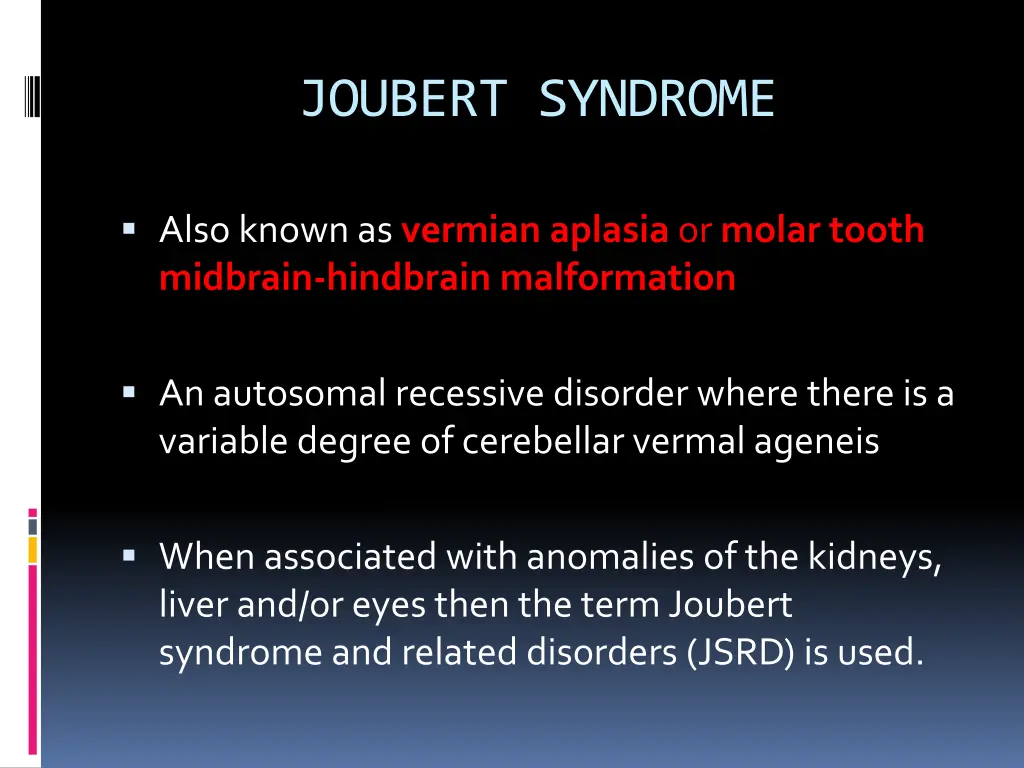 joubert syndrome