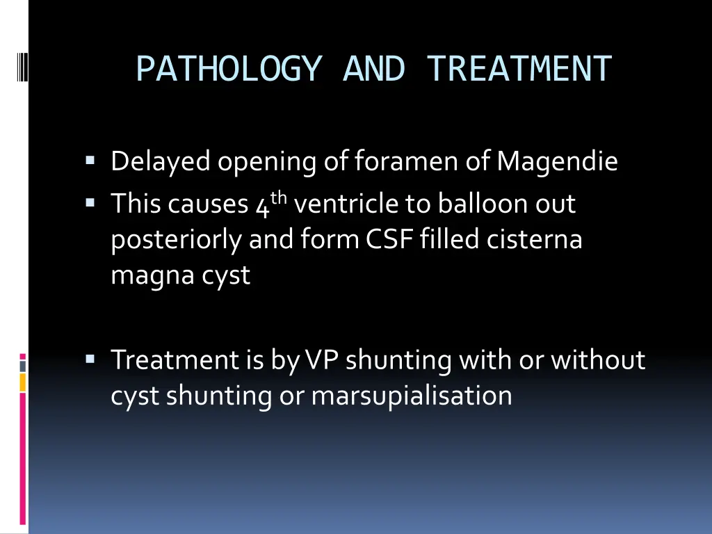 pathology and treatment