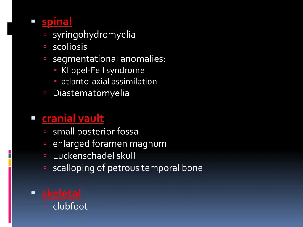 spinal syringohydromyelia scoliosis