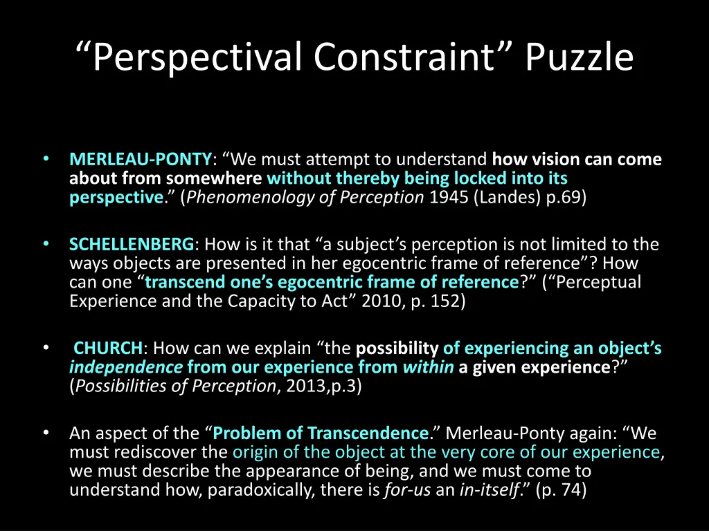 perspectival constraint puzzle