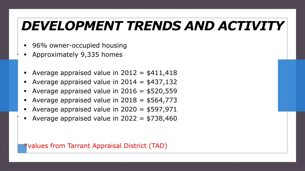 development trends and activity 1