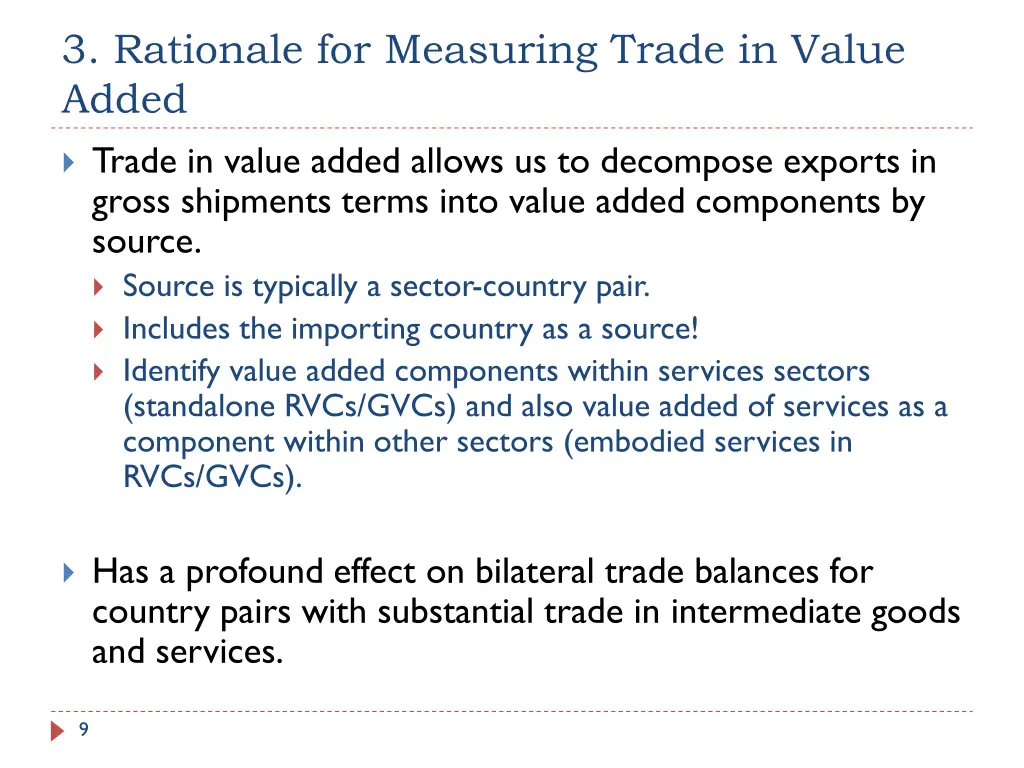 3 rationale for measuring trade in value added 5