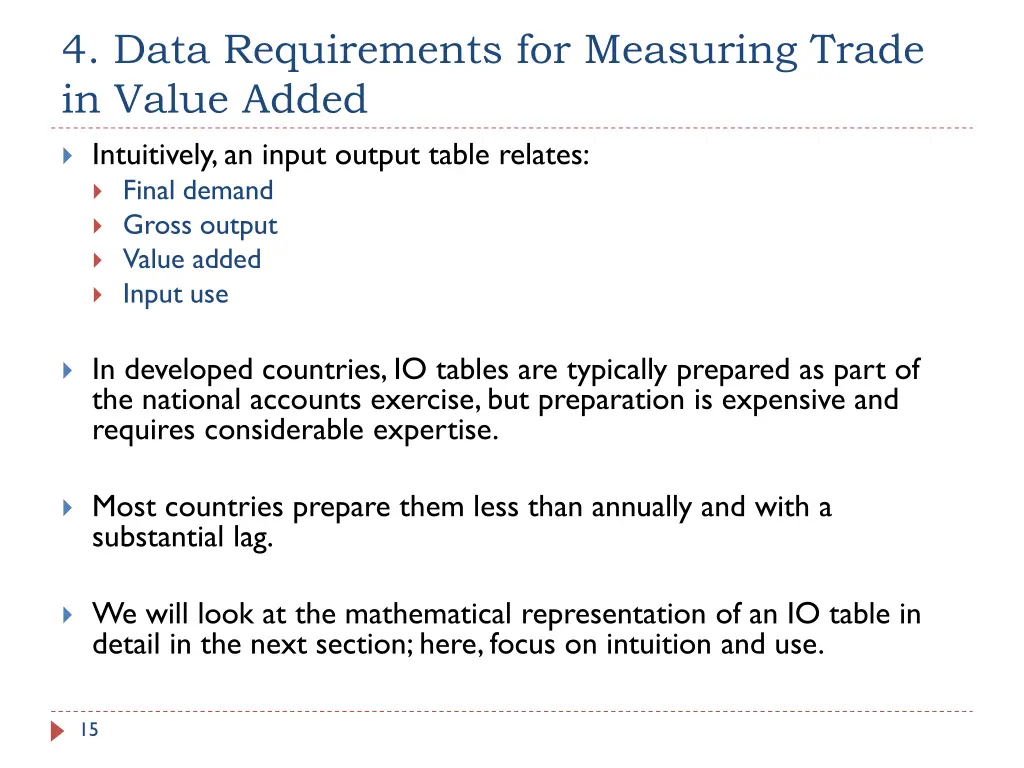 4 data requirements for measuring trade in value 4