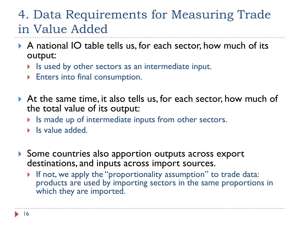 4 data requirements for measuring trade in value 5