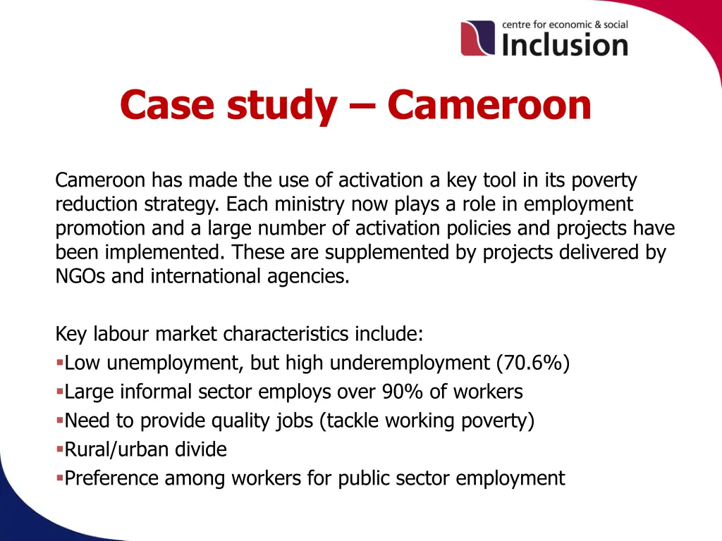 case study cameroon