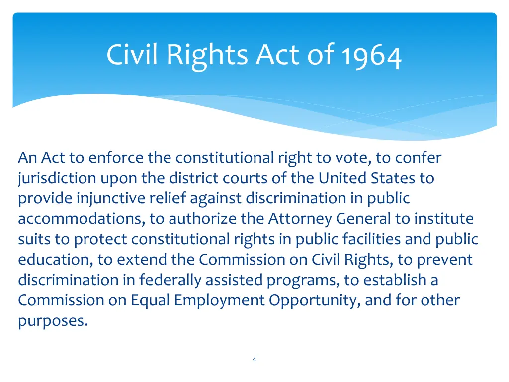 civil rights act of 1964