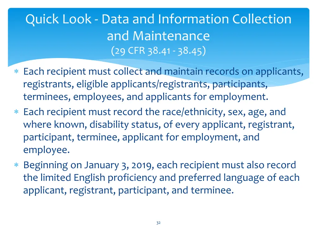 quick look data and information collection