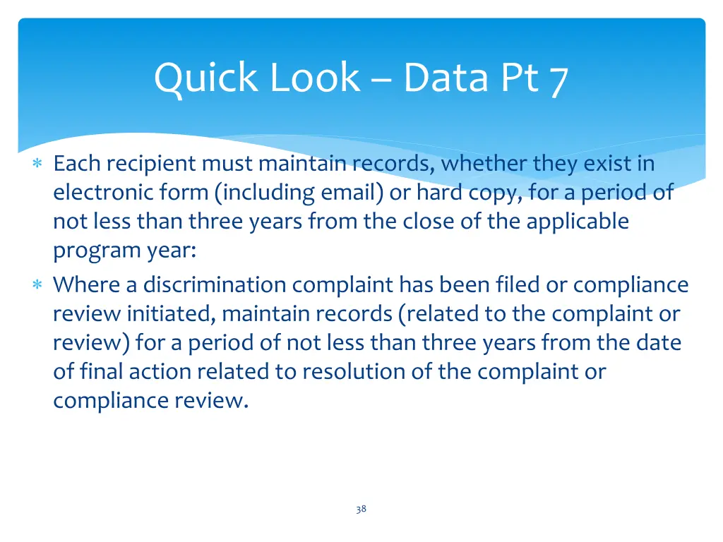 quick look data pt 7