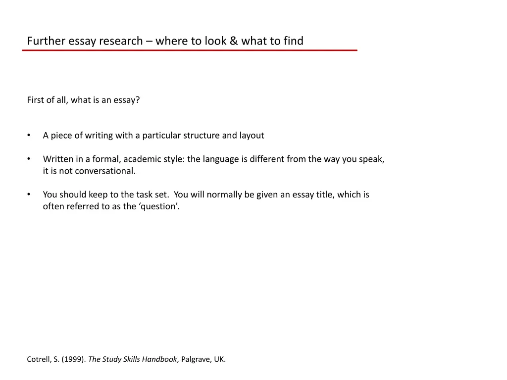 further essay research where to look what to find