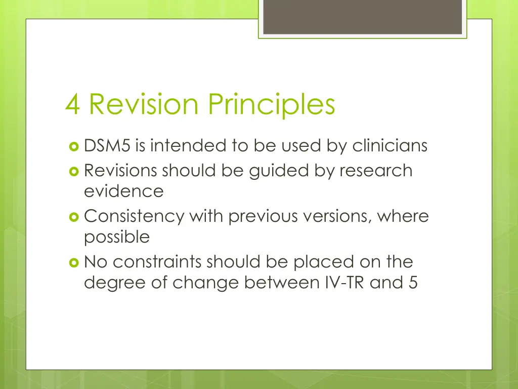 4 revision principles