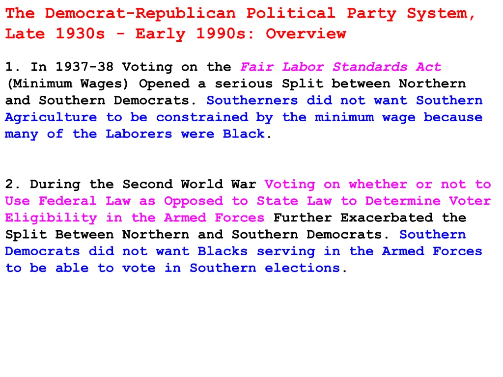 the democrat republican political party system 1