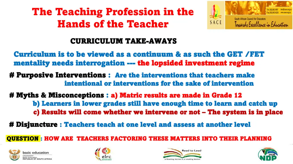 the teaching profession in the hands 8