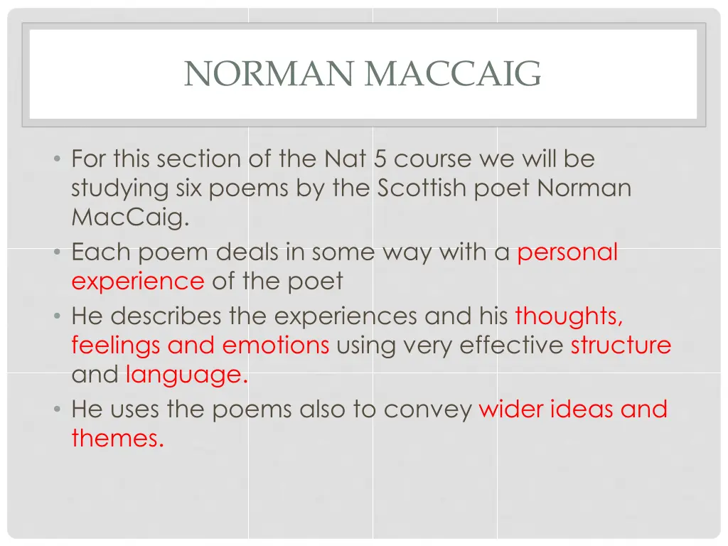 norman maccaig