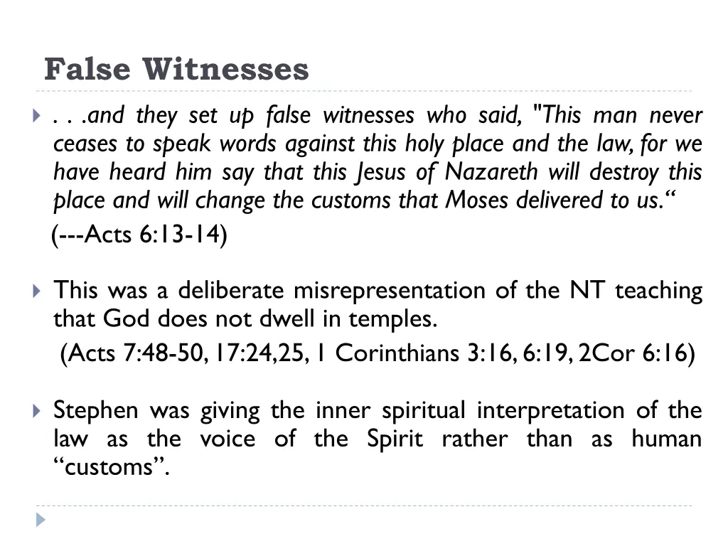 false witnesses