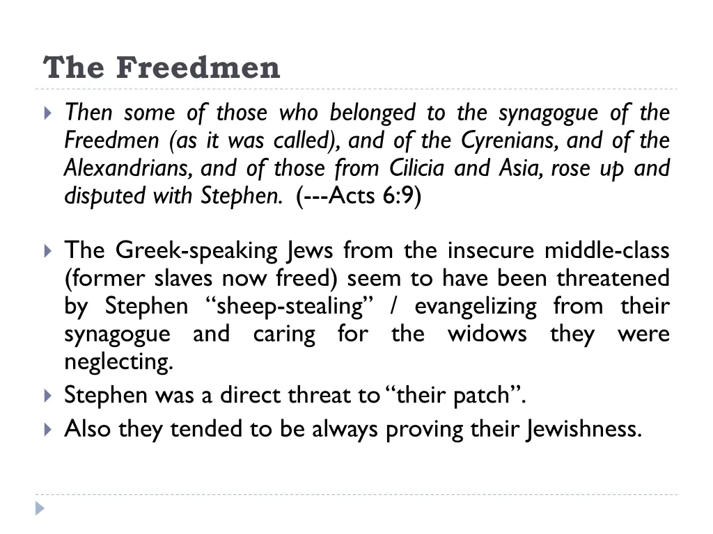 the freedmen