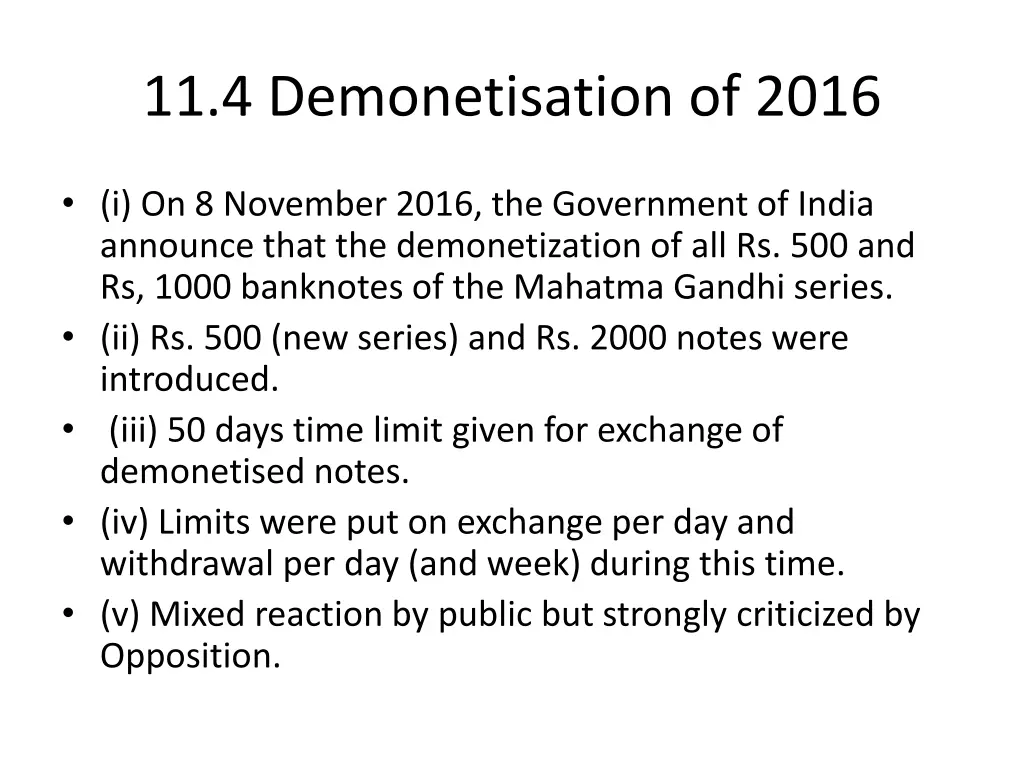 11 4 demonetisation of 2016