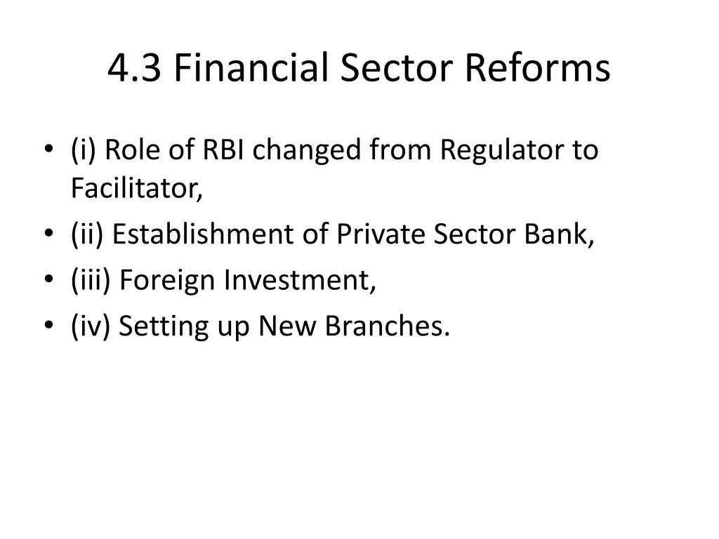 4 3 financial sector reforms