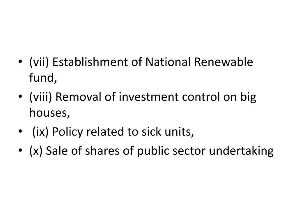 vii establishment of national renewable fund viii