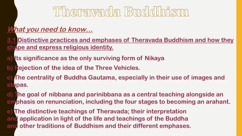 theravada buddhism 1