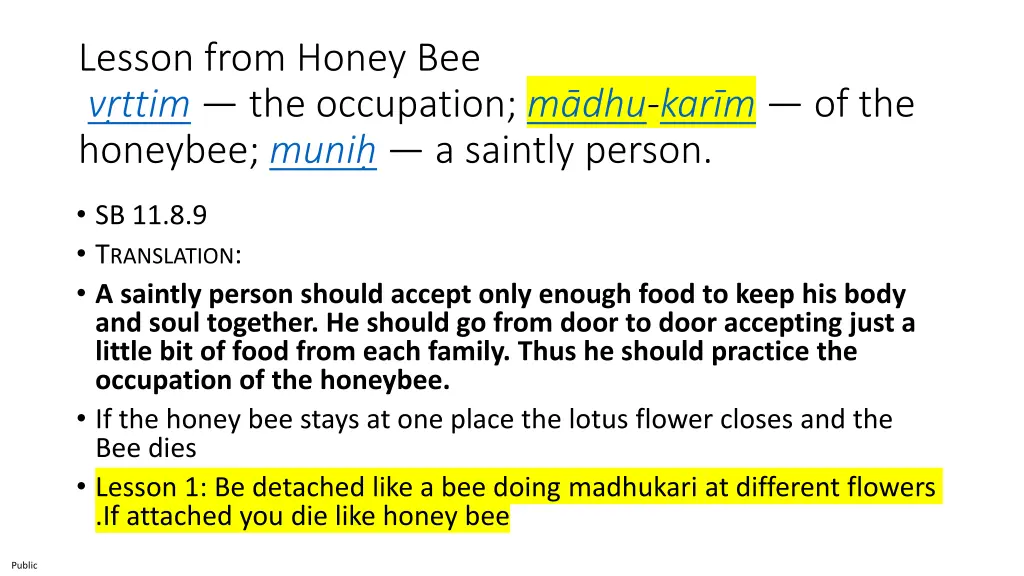 lesson from honey bee v ttim the occupation