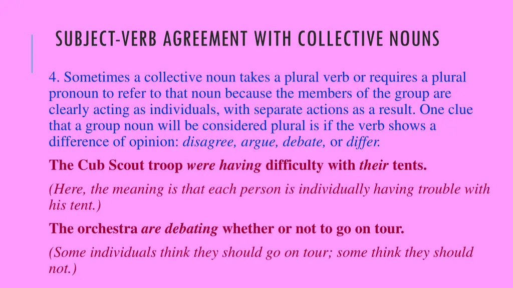 subject verb agreement with collective nouns 1