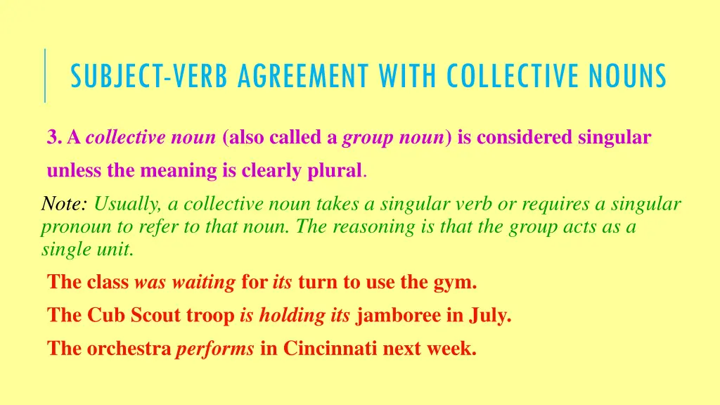 subject verb agreement with collective nouns