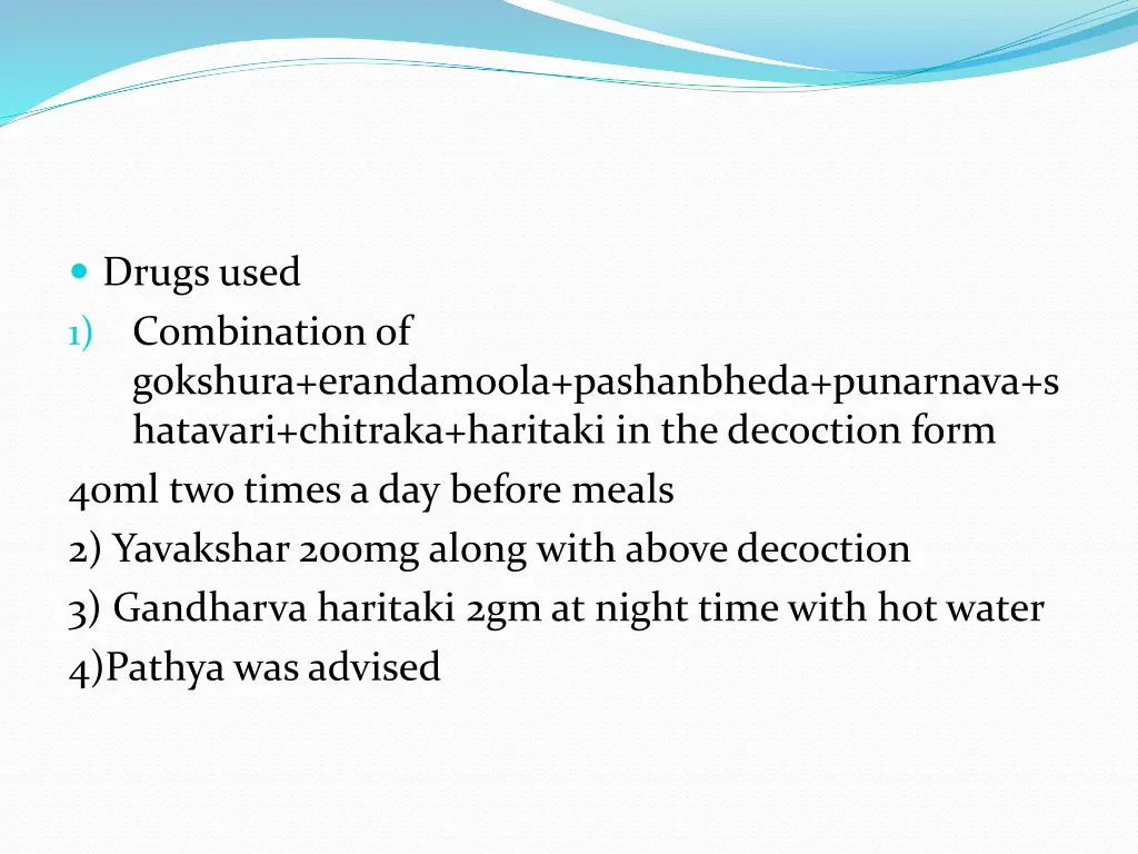 drugs used combination of gokshura erandamoola