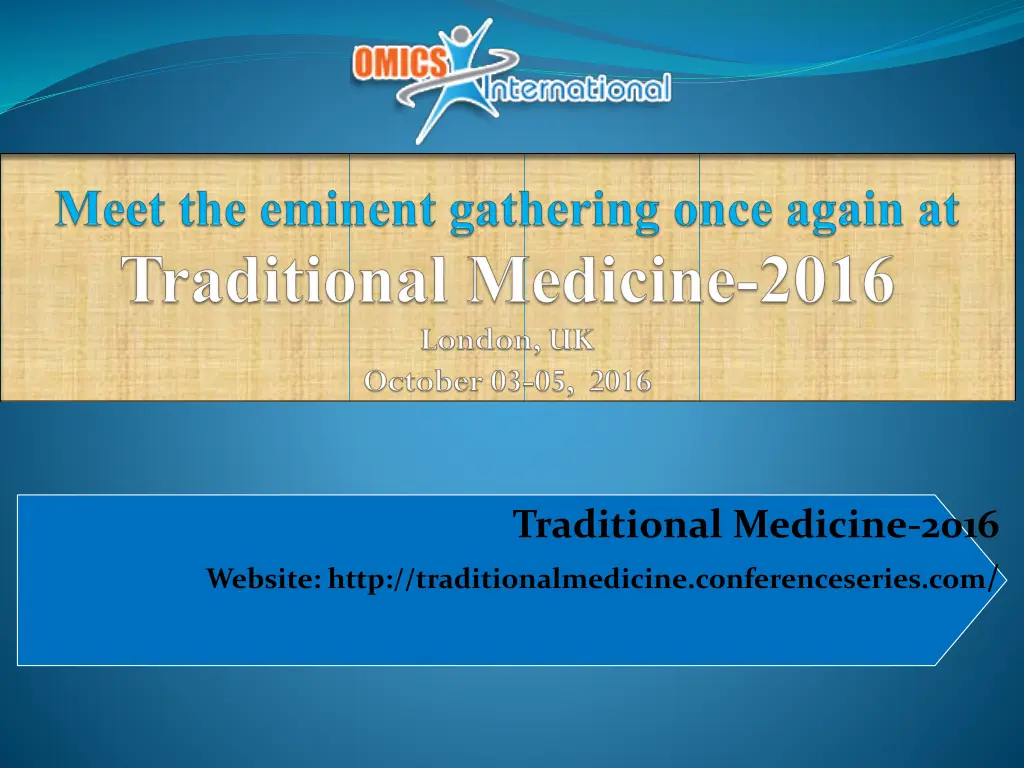 traditional medicine 2016