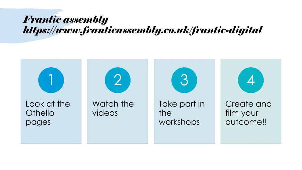 frantic assembly https www franticassembly