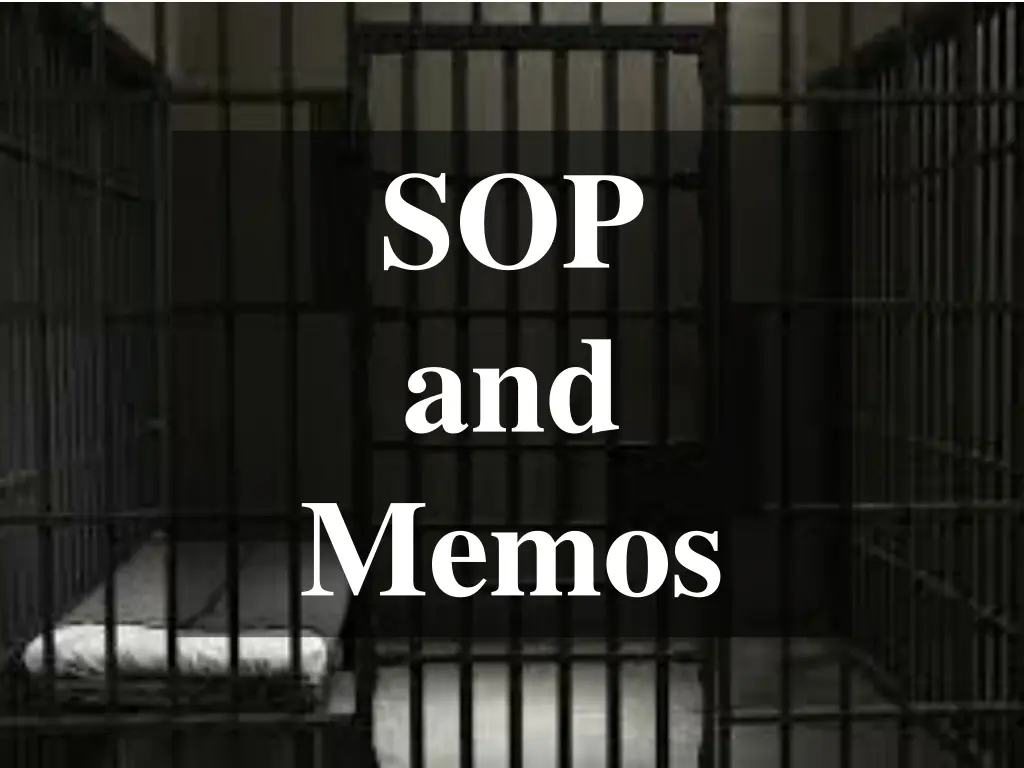 sop and memos