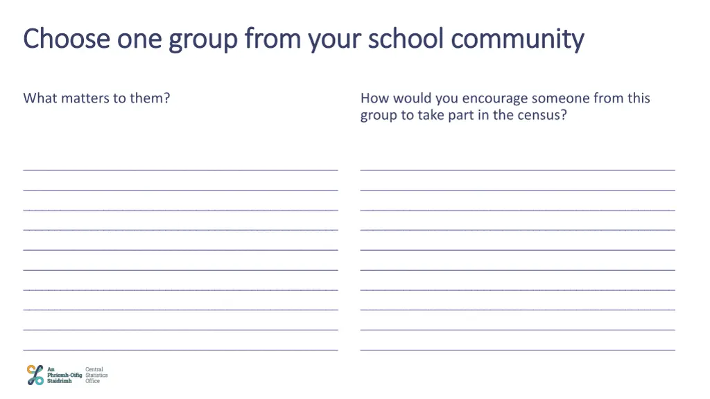 choose one group from your school community