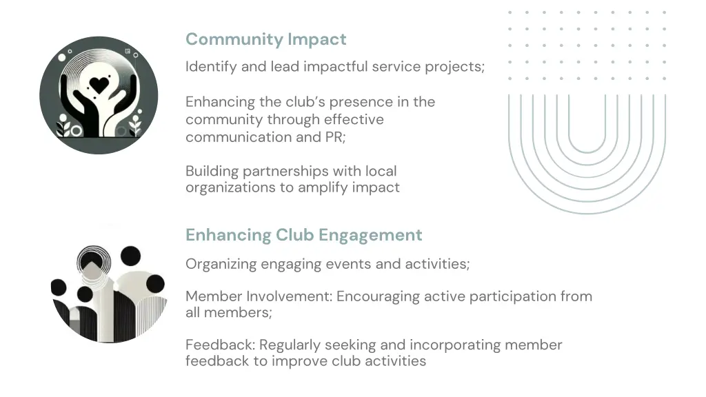 community impact identify and lead impactful