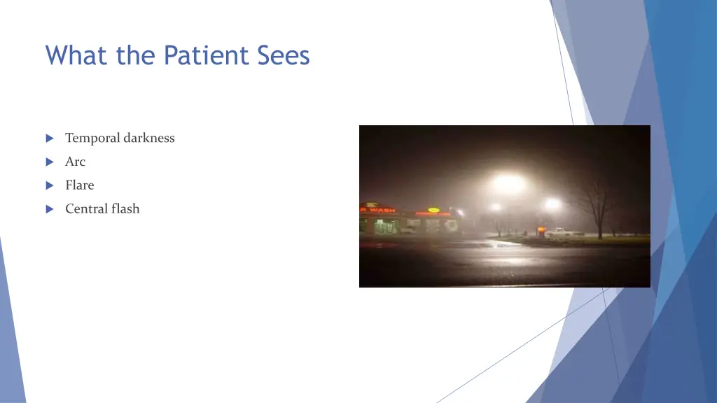 what the patient sees