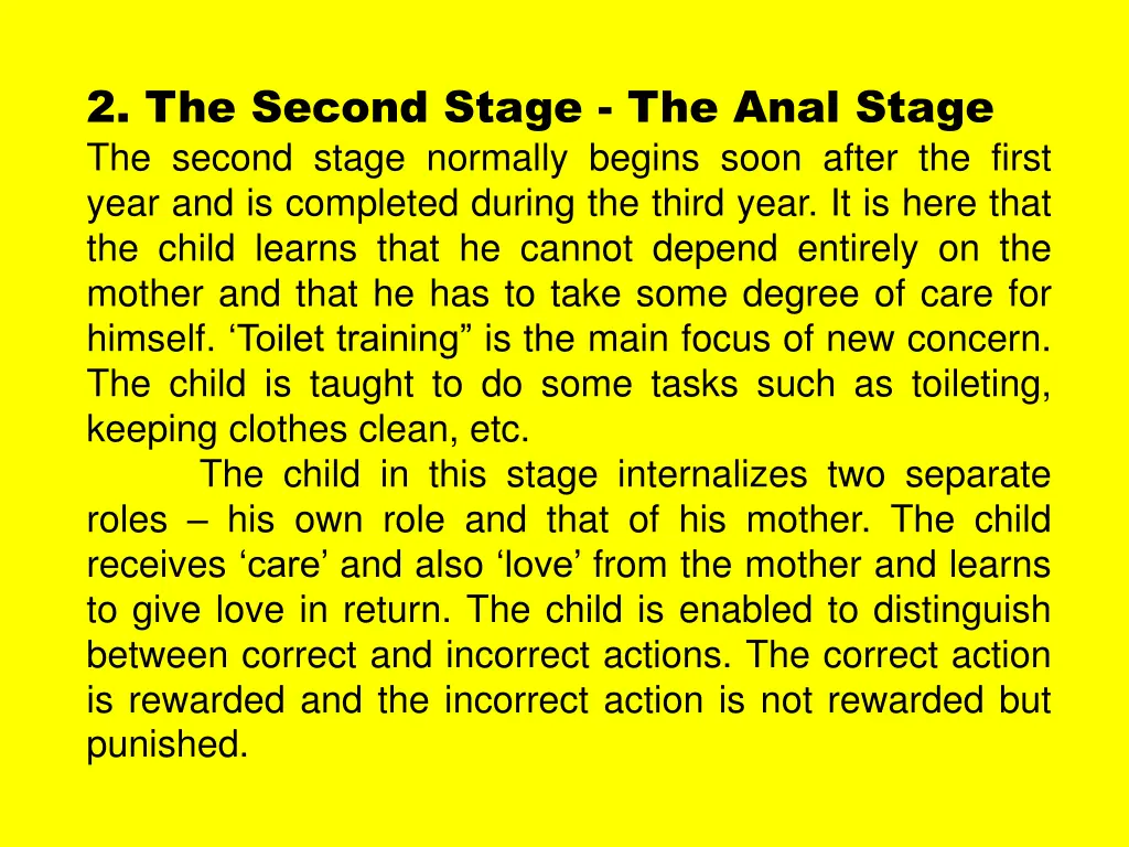 2 the second stage the anal stage the second