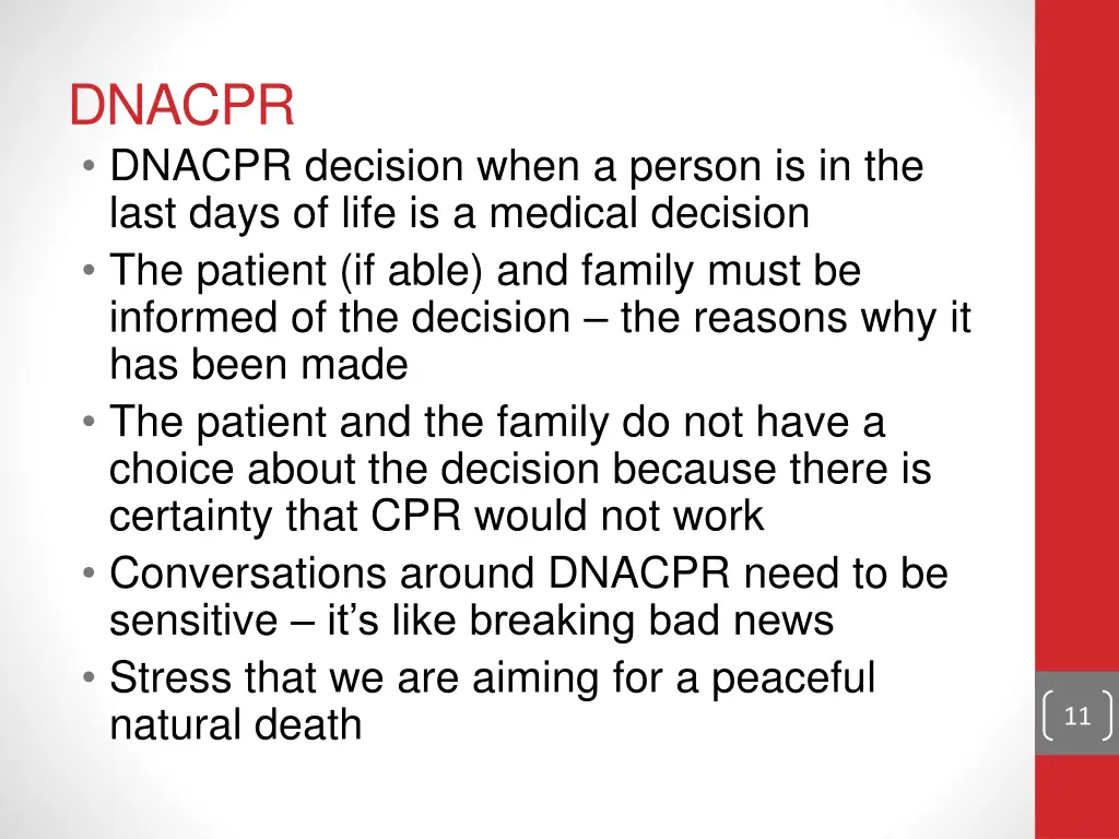 dnacpr dnacpr decision when a person