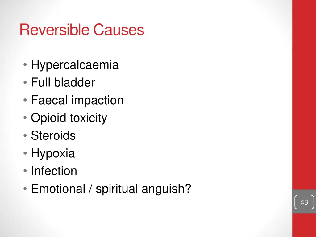 reversible causes