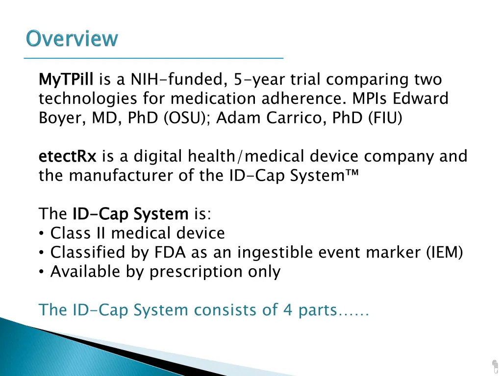 mytpill technologies for medication adherence