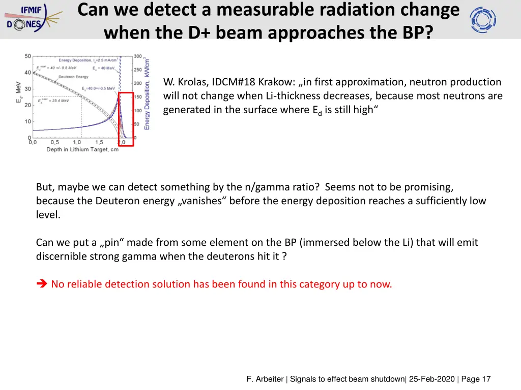 can we detect a measurable radiation change when