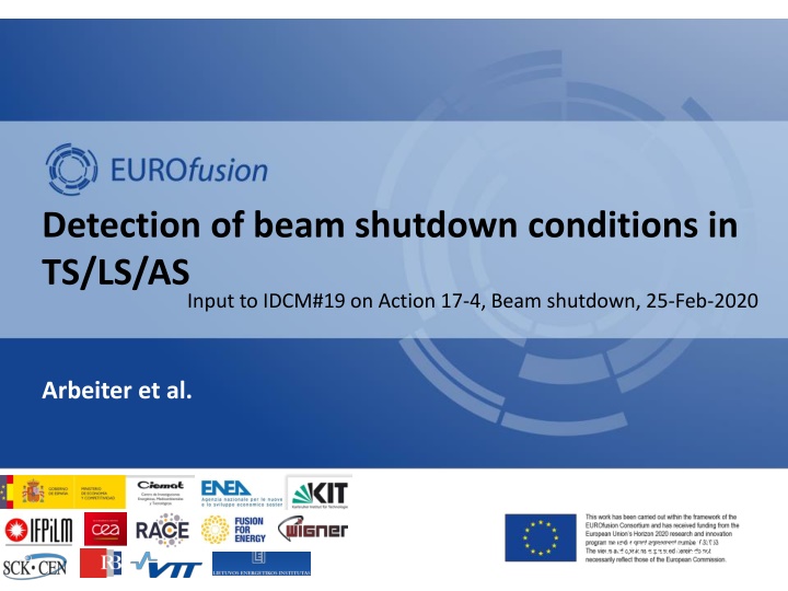 detection of beam shutdown conditions in