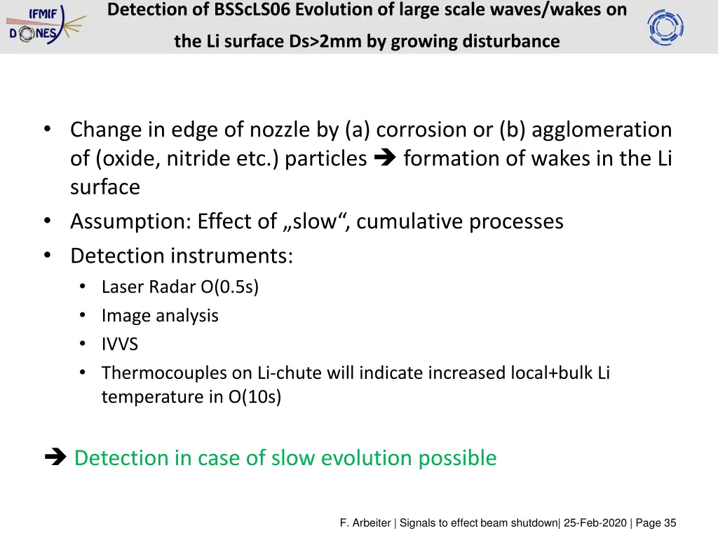 detection of bsscls06 evolution of large scale