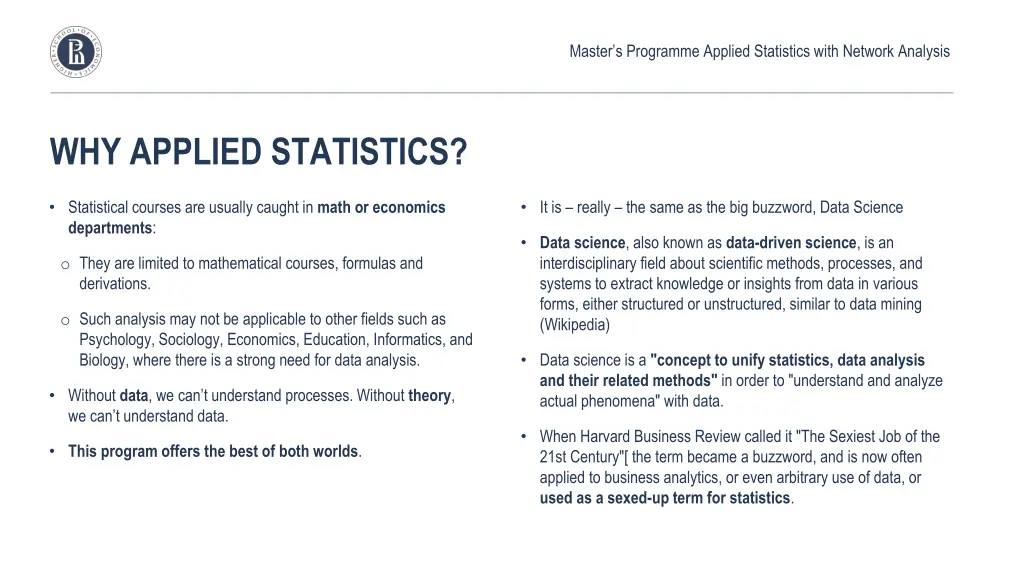 master s programme applied statistics with 3